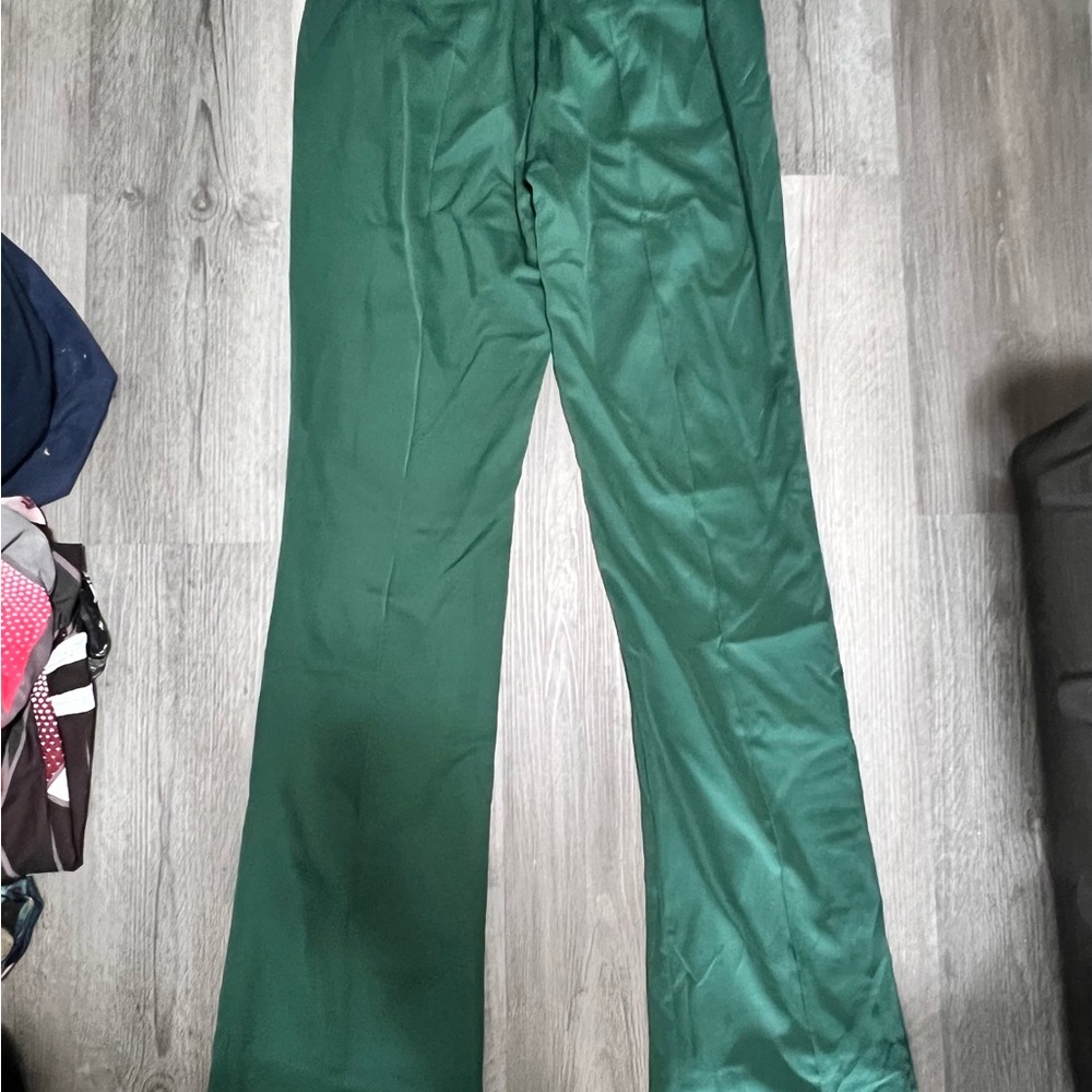 JLUXLABEL Elegant Pink, Green, and White Women's Pants - Picture 7 of 11